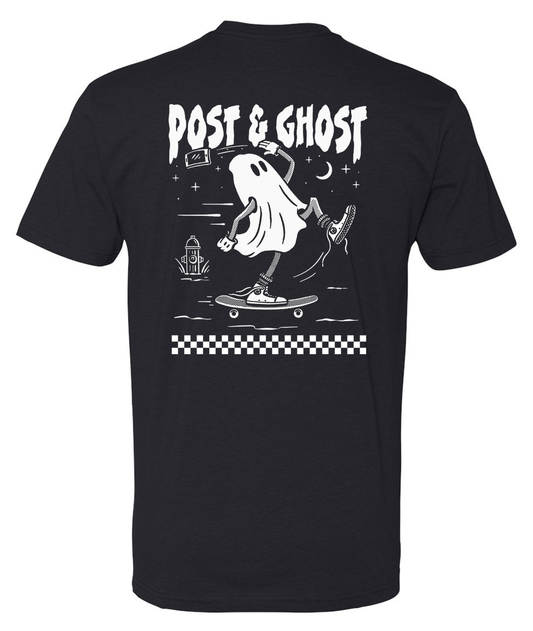 Post & Ghost Tee - Back Print/Left Chest