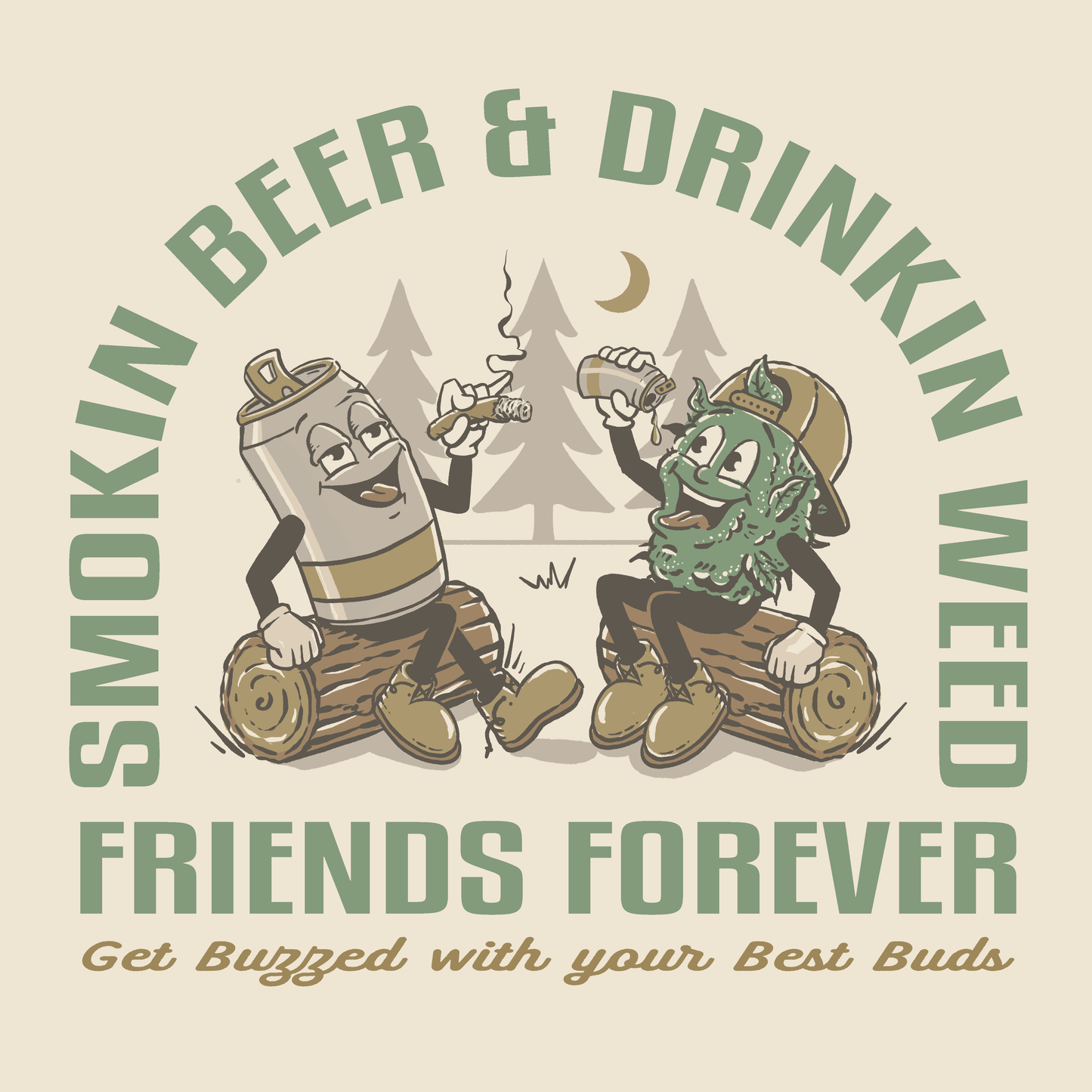 Smokin' Beer & Drinkin Weed Tee